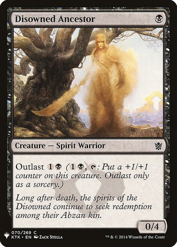 Disowned Ancestor [LIST - 70] - Cartes Sportives Rive Sud