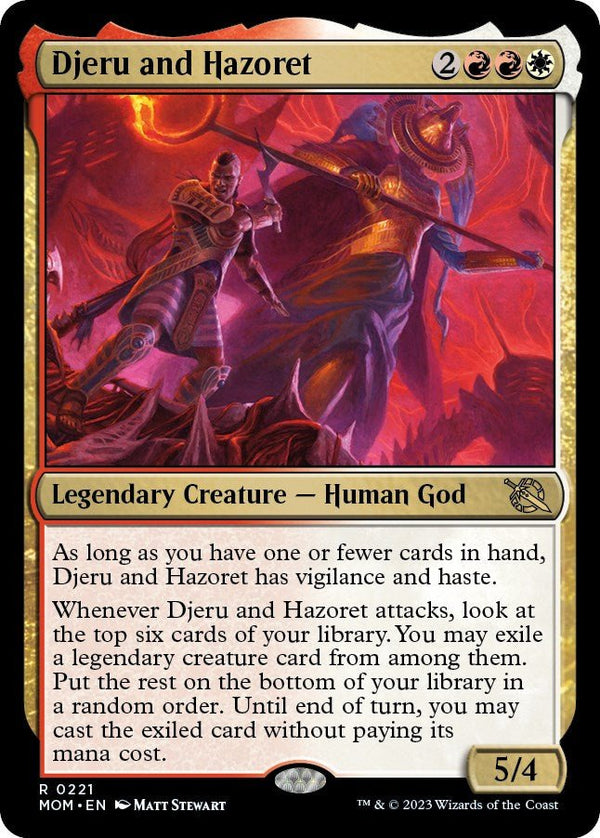 Djeru and Hazoret [MOM - 221] - Cartes Sportives Rive Sud