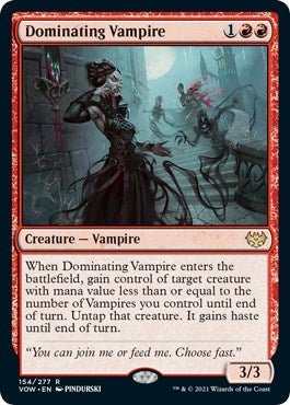 Dominating Vampire [VOW - 154] - Cartes Sportives Rive Sud