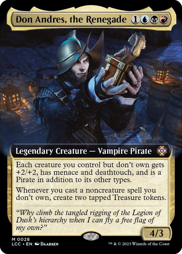Don Andres, the Renegade (Extended Art) [LCC - 28] - Cartes Sportives Rive Sud