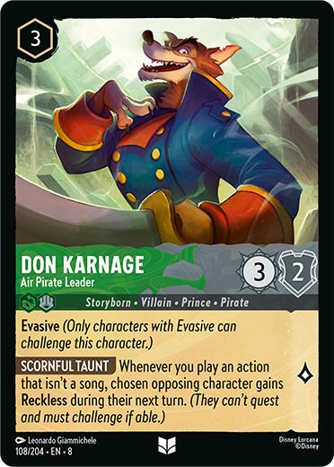 Don Karnage - Air Pirate Leader [8 - 108/204] - Cartes Sportives Rive Sud