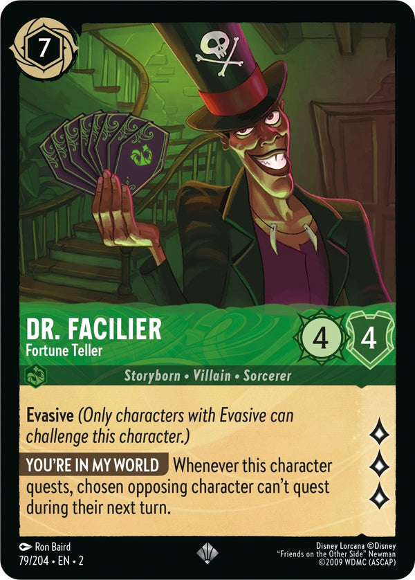 Dr. Facilier - Fortune Teller [2 - 79/204] - Cartes Sportives Rive Sud