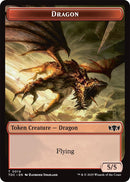 Dragon (0014) // Treasure Double - Sided Token [TDC - 14 // 16] - Cartes Sportives Rive Sud