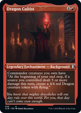 Dragon Cultist (Foil Etched) [CLB - 503] - Cartes Sportives Rive Sud