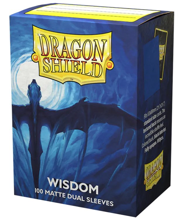 Dragon Shield 100 Dual Matte Wisdom Standard Size Sleeves - Cartes Sportives Rive Sud