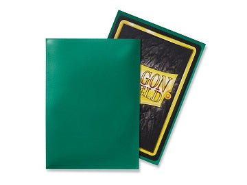 Dragon Shield Classic 100 Matte Green Standard Size Sleeves - Cartes Sportives Rive Sud