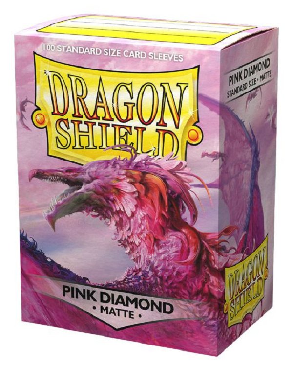 Dragon Shield Classic 100 Matte Pink Diamond Standard Size Sleeves - Cartes Sportives Rive Sud