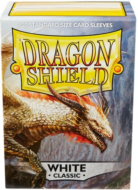 Dragon Shield Classic 100 White Standard Size Sleeves - Cartes Sportives Rive Sud