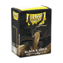 Dragon Shield Sleeves Dual Matte Black and Gold 100CT (Pre - Order) - Cartes Sportives Rive Sud