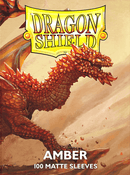 Dragon Shield Sleeves Matte Amber 100ct (Pre - Order) - Cartes Sportives Rive Sud