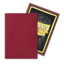 Dragon Shield Sleeves Matte Blood Red 100ct - Cartes Sportives Rive Sud