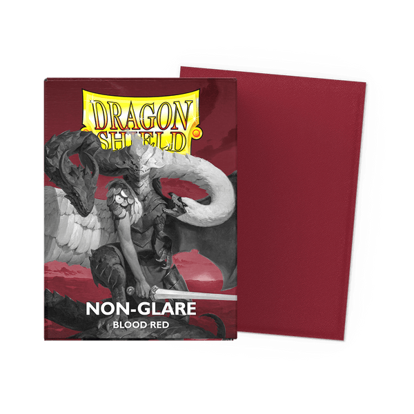 Dragon Shield Sleeves Matte Blood Red Non - Glare 100ct (Pre - Order) - Cartes Sportives Rive Sud