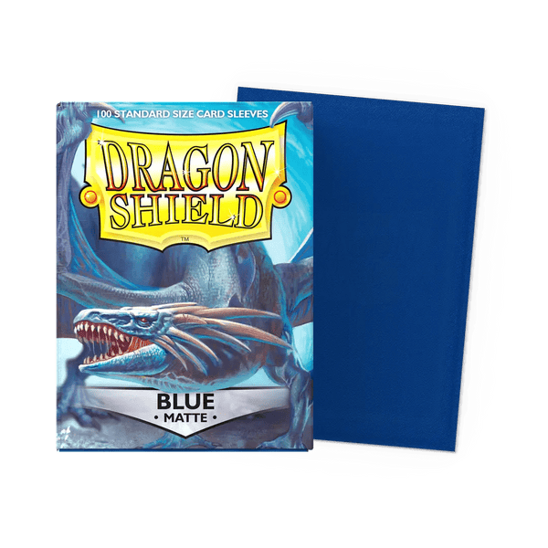 Dragon Shield Sleeves Matte Blue 100ct - Cartes Sportives Rive Sud