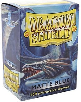 Dragon Shield Sleeves Matte Blue 100CT - Cartes Sportives Rive Sud