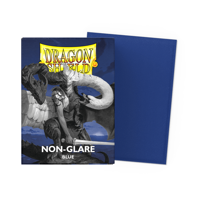 Dragon Shield Sleeves Matte Blue Non - Glare 100ct (Pre - Order) - Cartes Sportives Rive Sud