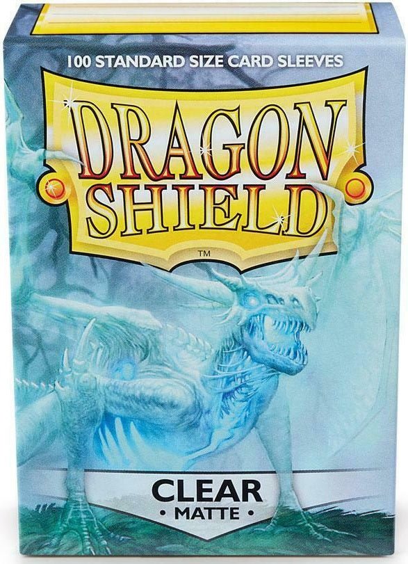 Dragon Shield Sleeves Matte Clear 100CT - Cartes Sportives Rive Sud