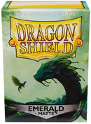 Dragon Shield Sleeves Matte Emerald 100CT - Cartes Sportives Rive Sud