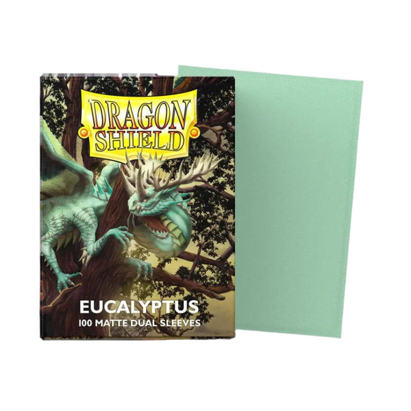 Dragon Shield Sleeves Matte Eucalyptus Dual 100ct - Cartes Sportives Rive Sud