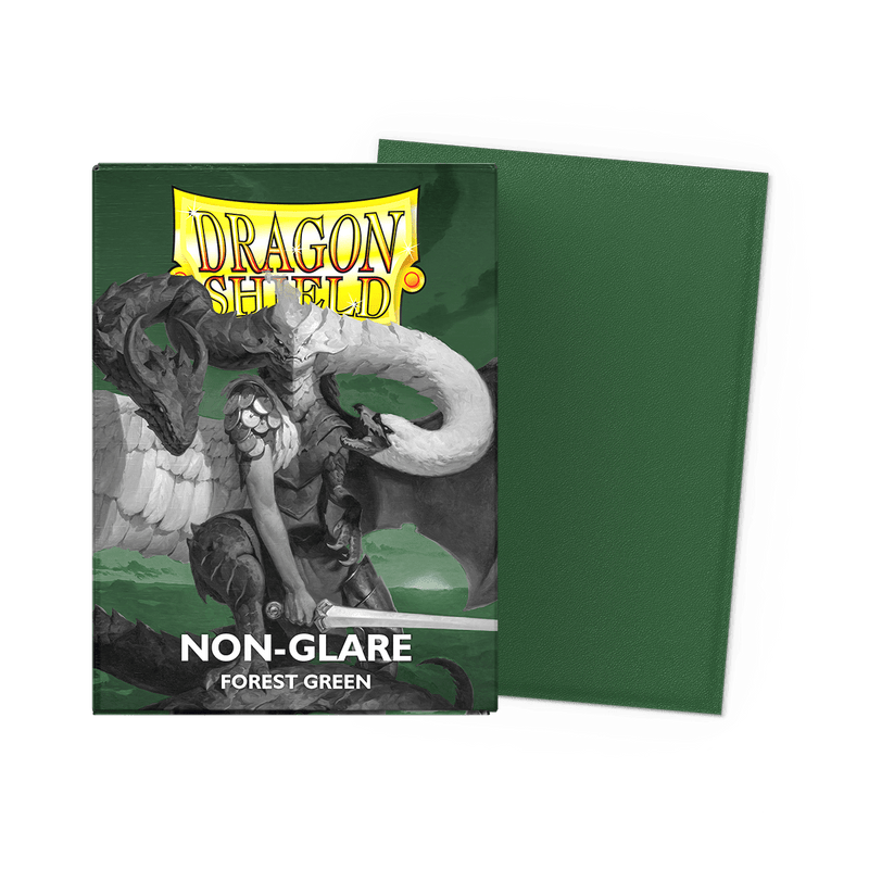 Dragon Shield Sleeves Matte Forest Green Non - Glare 100ct (Pre - Order) - Cartes Sportives Rive Sud
