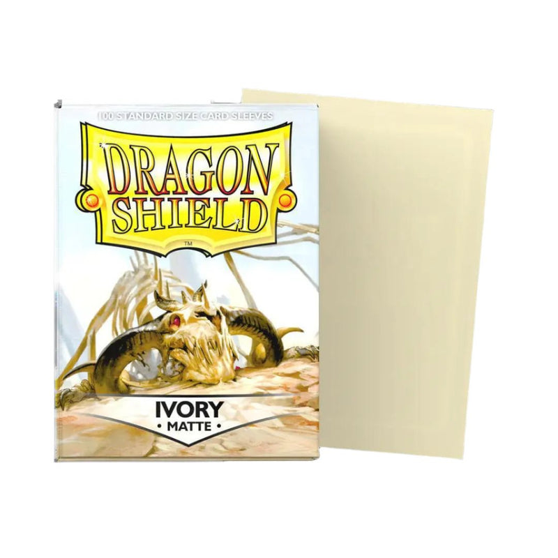 Dragon Shield Sleeves Matte Ivory 100ct - Cartes Sportives Rive Sud
