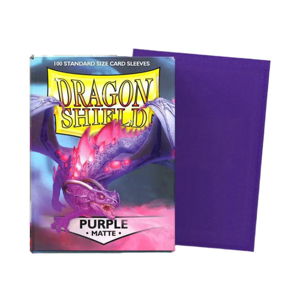 Dragon Shield Sleeves Matte Purple 100ct - Cartes Sportives Rive Sud