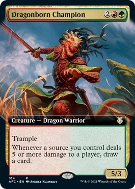 Dragonborn Champion (Extended Art) [AFC - 314] - Cartes Sportives Rive Sud