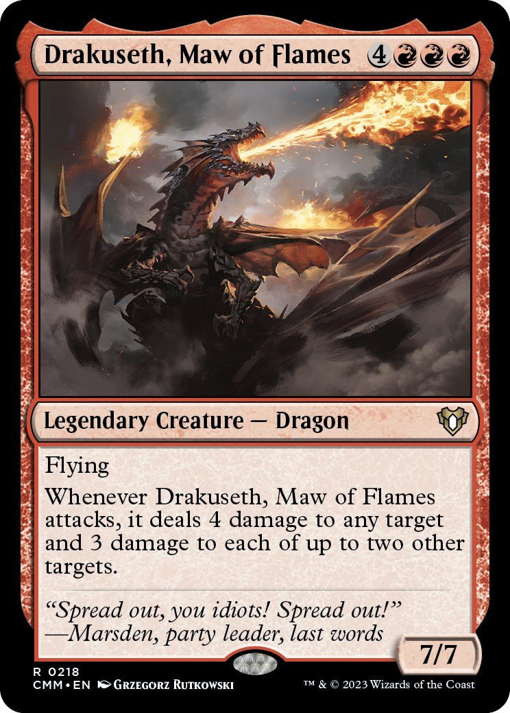 Drakuseth, Maw of Flames [CMM - 218] - Cartes Sportives Rive Sud