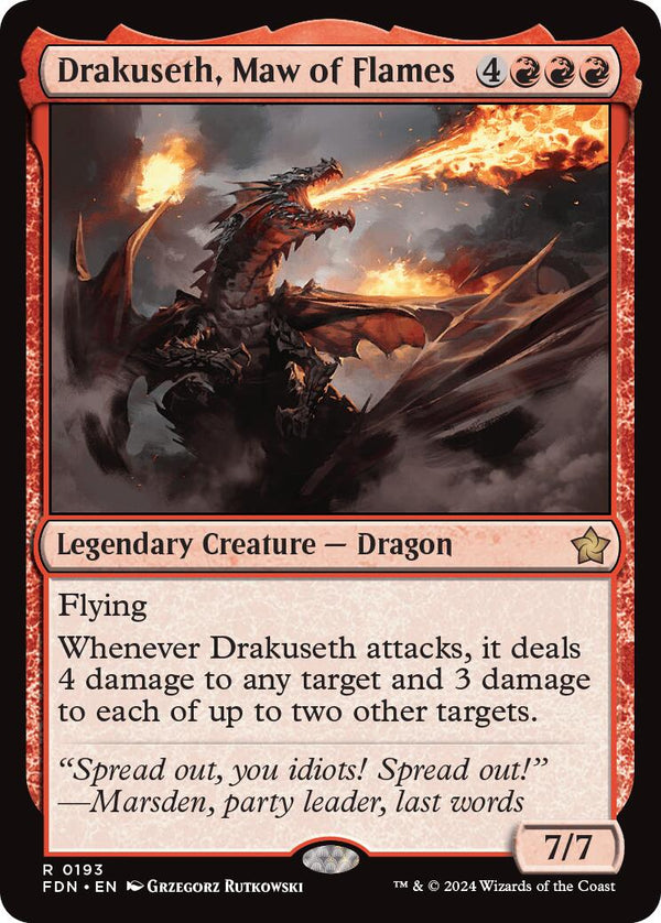 Drakuseth, Maw of Flames [FDN - 193] - Cartes Sportives Rive Sud
