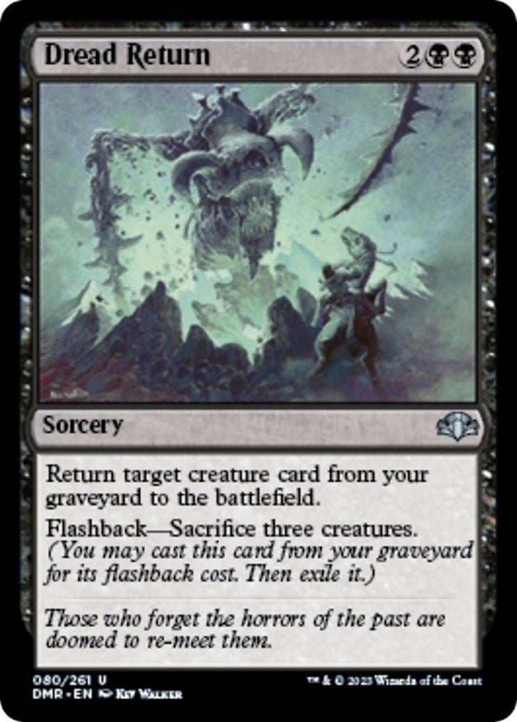 Dread Return [DMR - 80] - Cartes Sportives Rive Sud