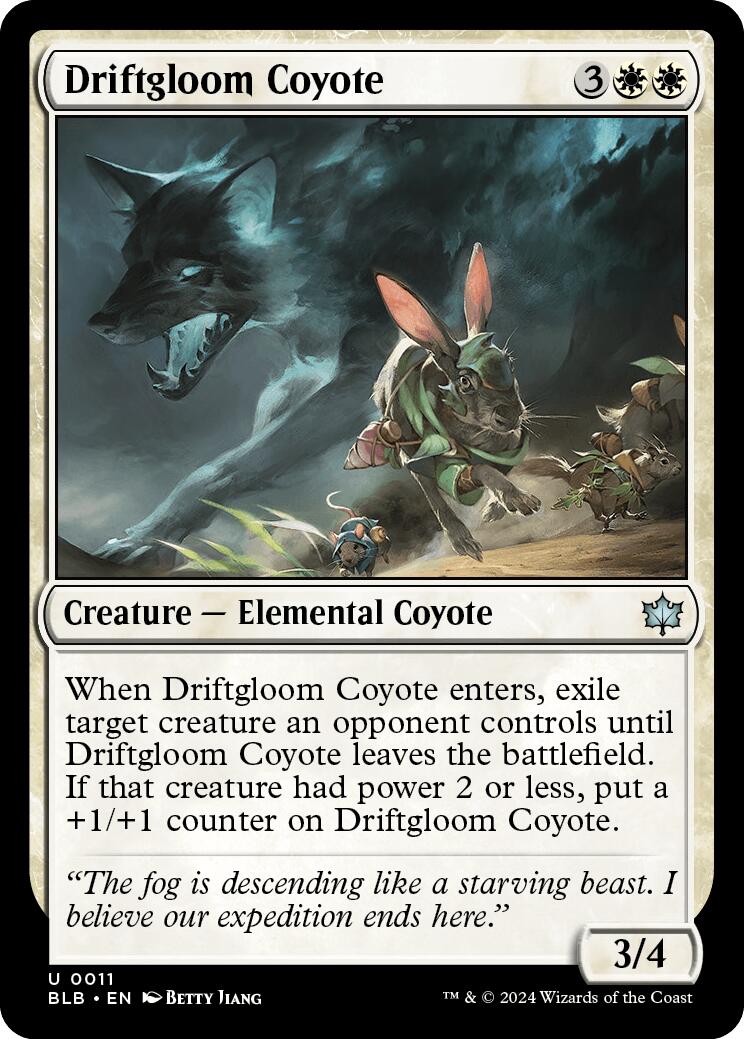 Driftgloom Coyote [BLB - 11] - Cartes Sportives Rive Sud