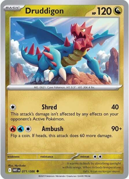Druddigon [WHT - 071/086] - Cartes Sportives Rive Sud