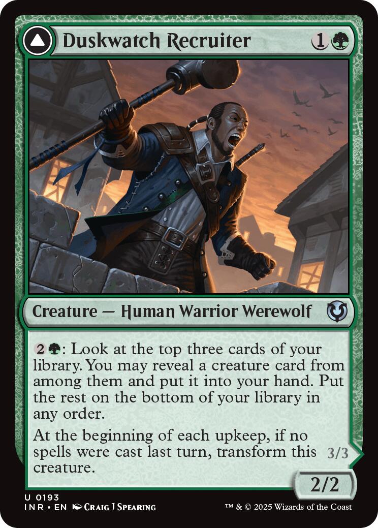 Duskwatch Recruiter [INR - 193] - Cartes Sportives Rive Sud