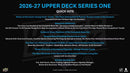 2026-27 Upper Deck Series 1 Hockey Tin Box