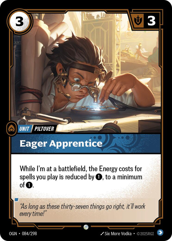Eager Apprentice [OGN - 084/298] - Cartes Sportives Rive Sud