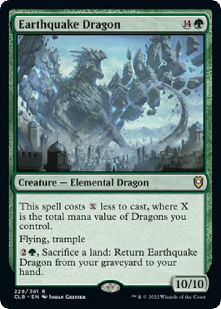 Earthquake Dragon [CLB - 228] - Cartes Sportives Rive Sud