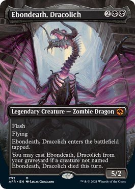 Ebondeath, Dracolich (Borderless) [AFR - 292] - Cartes Sportives Rive Sud