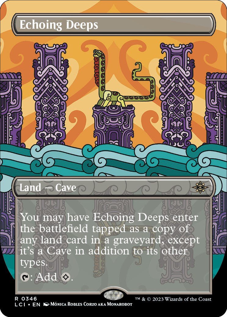 Echoing Deeps (Borderless) [LCI - 346] - Cartes Sportives Rive Sud