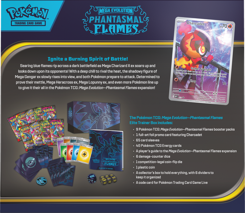 Pokemon ME02 Phantasmal Flames Elite Trainer Box (Pre-Order)