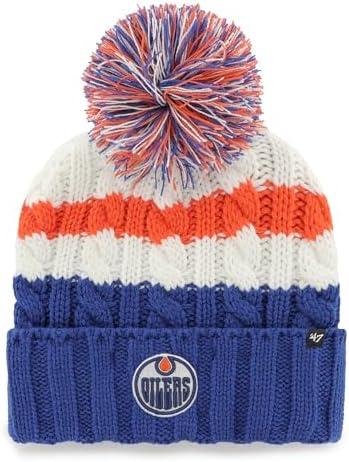 Edmonton Oilers 47Brand Ashfield Cuff Knit Blue - Cartes Sportives Rive Sud