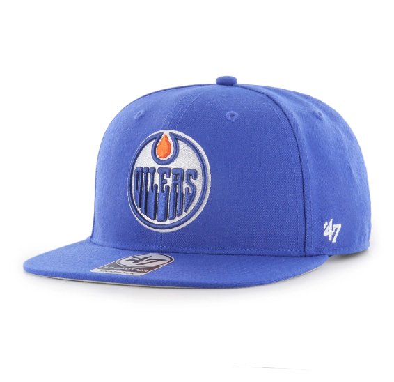 Edmonton Oilers 47Brand Captain Snapback Blue - Cartes Sportives Rive Sud