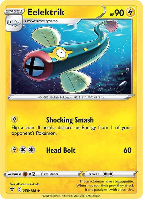 Eelektrik [SWSH04 - 058/185] - Cartes Sportives Rive Sud