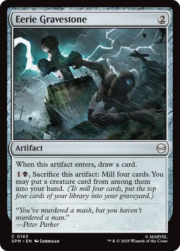 Eerie Gravestone [SPM - 163] - Cartes Sportives Rive Sud
