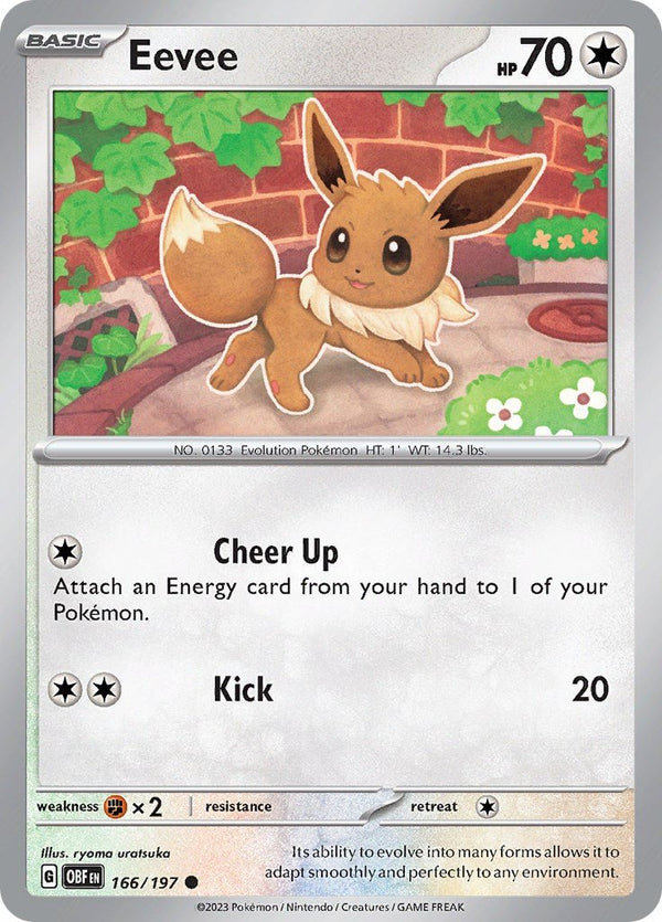 Eevee [OBF - 166/197] - Cartes Sportives Rive Sud