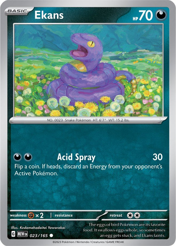 Ekans [MEW - 023/165] - Cartes Sportives Rive Sud