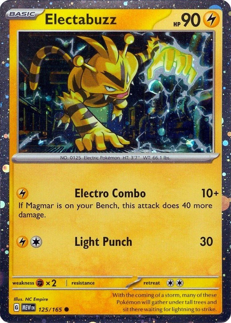 Electabuzz - 125/165 (Cosmos Holo) [MCAP - 125/165] - Cartes Sportives Rive Sud