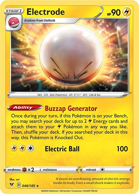 Electrode [SWSH04 - 046/185] - Cartes Sportives Rive Sud