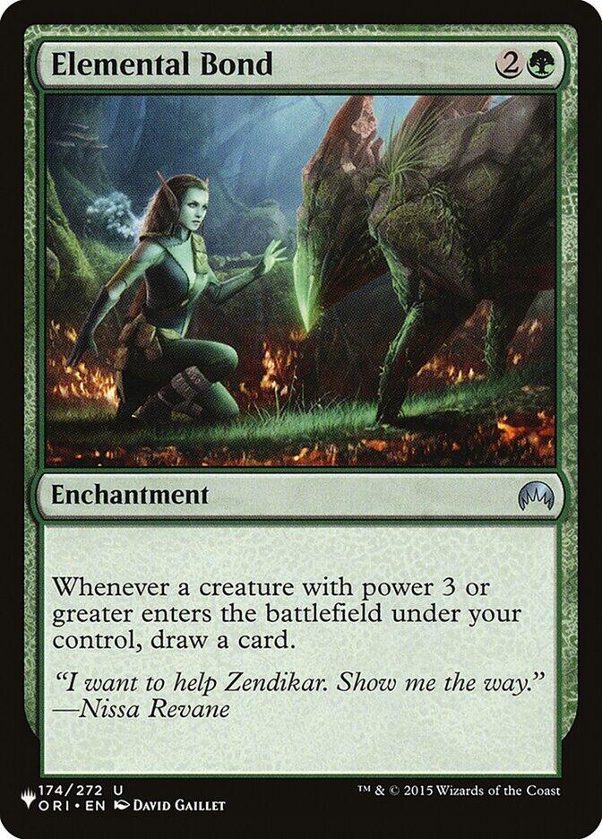 Elemental Bond [LIST - 174/272] - Cartes Sportives Rive Sud