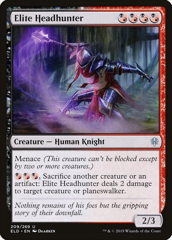 Elite Headhunter [ELD - 209] - Cartes Sportives Rive Sud