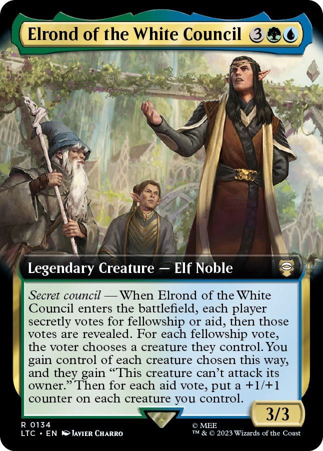 Elrond of the White Council (Extended Art) [LTC - 134] - Cartes Sportives Rive Sud