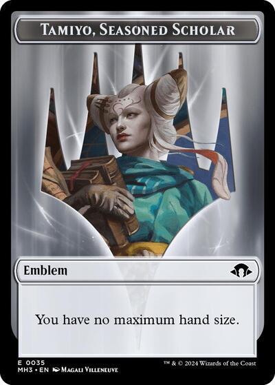 Emblem - Tamiyo, Seasoned Scholar [MH3 - 35] - Cartes Sportives Rive Sud